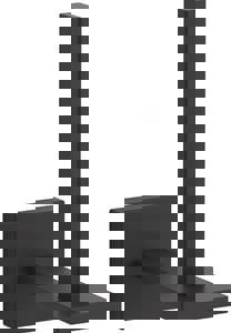 Vertical and Wall Toilet Tissue Holder in Matte Black